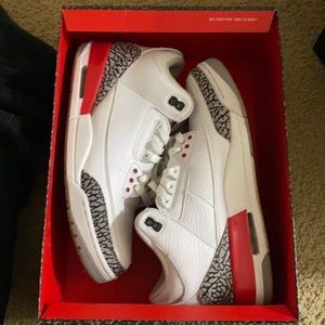 Retro 3s red black and white